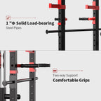 Rovix 1000LBS Multi-Functional Barbell Rack Squat Power Cage With Weight Bench (SAK35822)