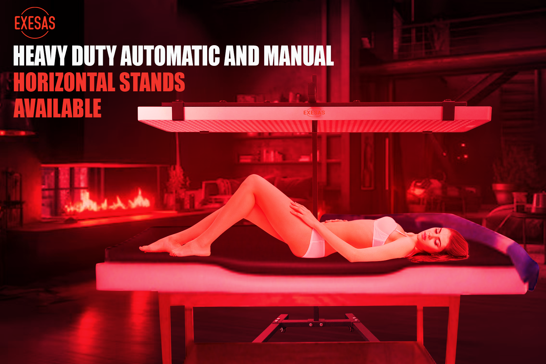 EXESAS 200 LED, 1000W Dual-Chip, Red Light Therapy Device for Full Body, 4-Wavelengths Infrared LED Panel for Skin, Weight, Pain, Wellness