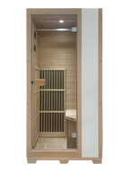 Blisspod | Vienna | Far Infrared Sauna | Canadian Hemlock Very Low EMF | 72.8"H x 35.4"W x 25.6"D | 1 Person