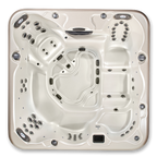 Pinnacle 7-Person Luxury Hot Tub – 8' Spa with Lounger, Captain’s Chair, and Love Seat for Ultimate Relaxation