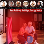 EXESAS 324 LED, 1620W Dual-Chip, Red Light Therapy Device for Full Body, 4-Wavelengths Infrared LED Panel for Skin, Weight, Pain, Wellness