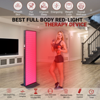 EXESAS  600 LED, 3000W Dual-Chip, Red Light Therapy Device for Full Body, 4-Wavelengths Infrared LED Panel for Skin, Weight, Pain, Wellness