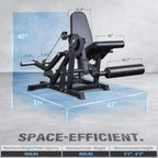 Rovix 800LBS Adjustable Lower Body Leg Extension And Curl Machine (SAK70528)
