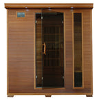 Klondike 4-Person Cedar Infrared Sauna with 9 Heaters