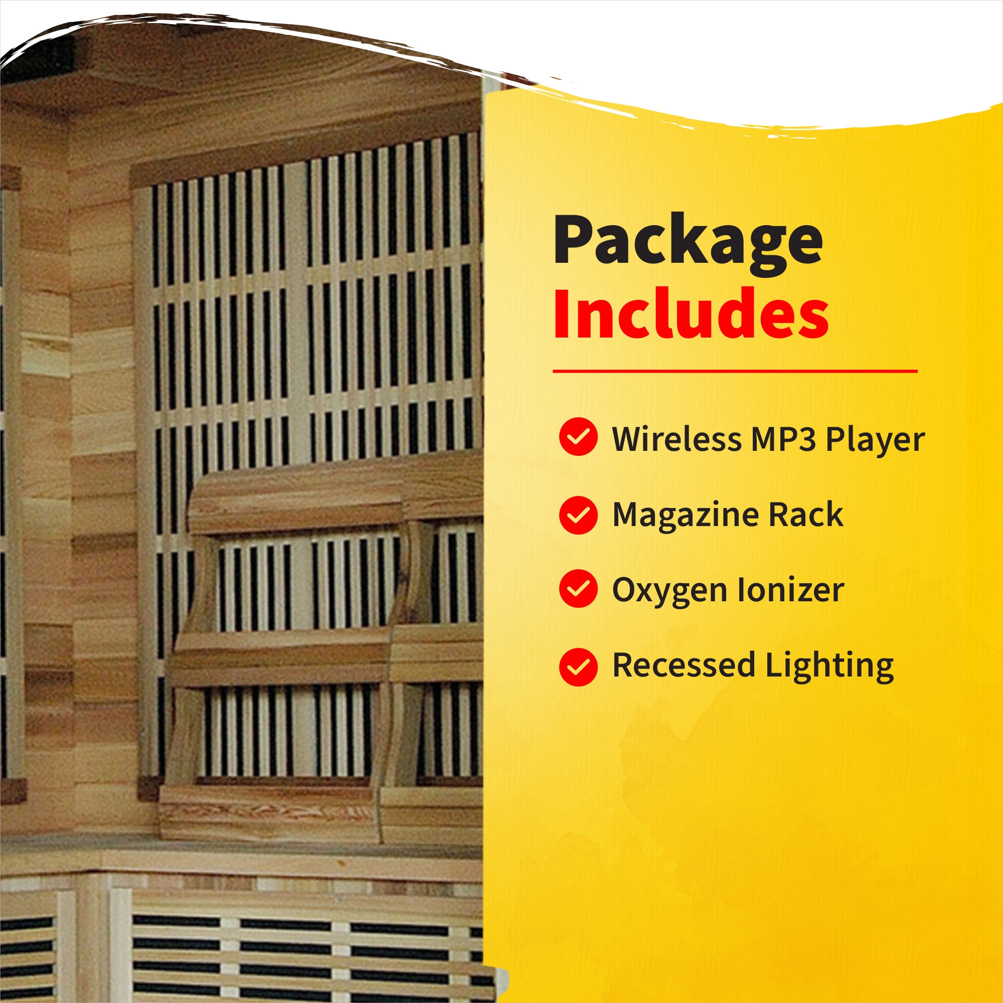 Whistler 4-Person Cedar Corner Infrared Sauna with 10 Carbon Heaters