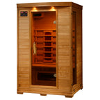 Coronado 2-Person Hemlock Deluxe Infrared Sauna with 6 Carbon Heaters