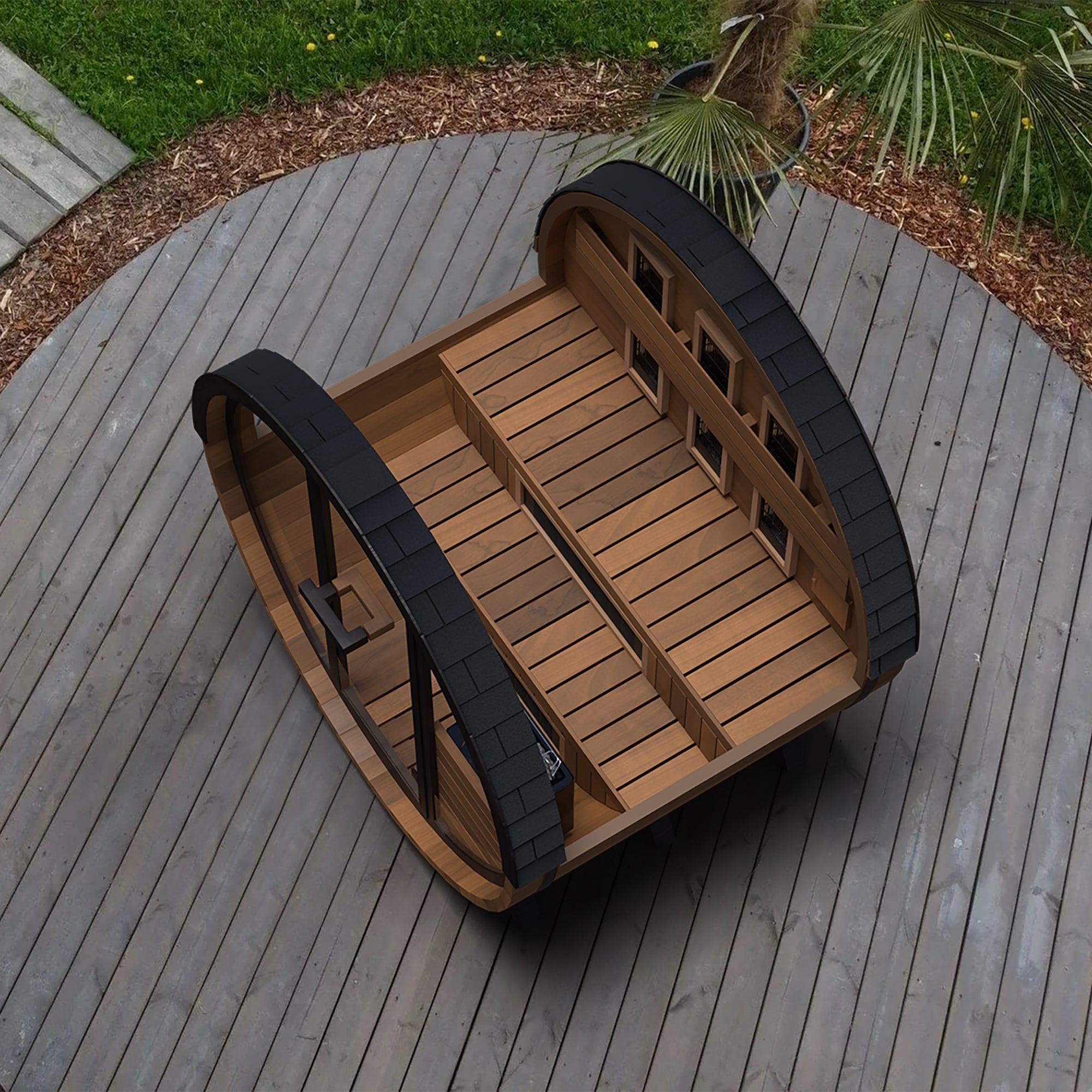 Finnmark Cedar Combination Barrel Sauna FD-6