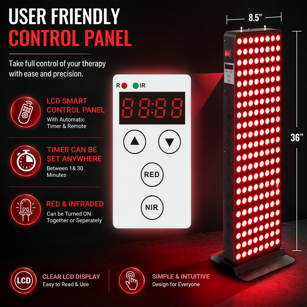 EXESAS 200 LED, 1000W Dual-Chip, Red Light Therapy Device for Full Body, 4-Wavelengths Infrared LED Panel for Skin, Weight, Pain, Wellness