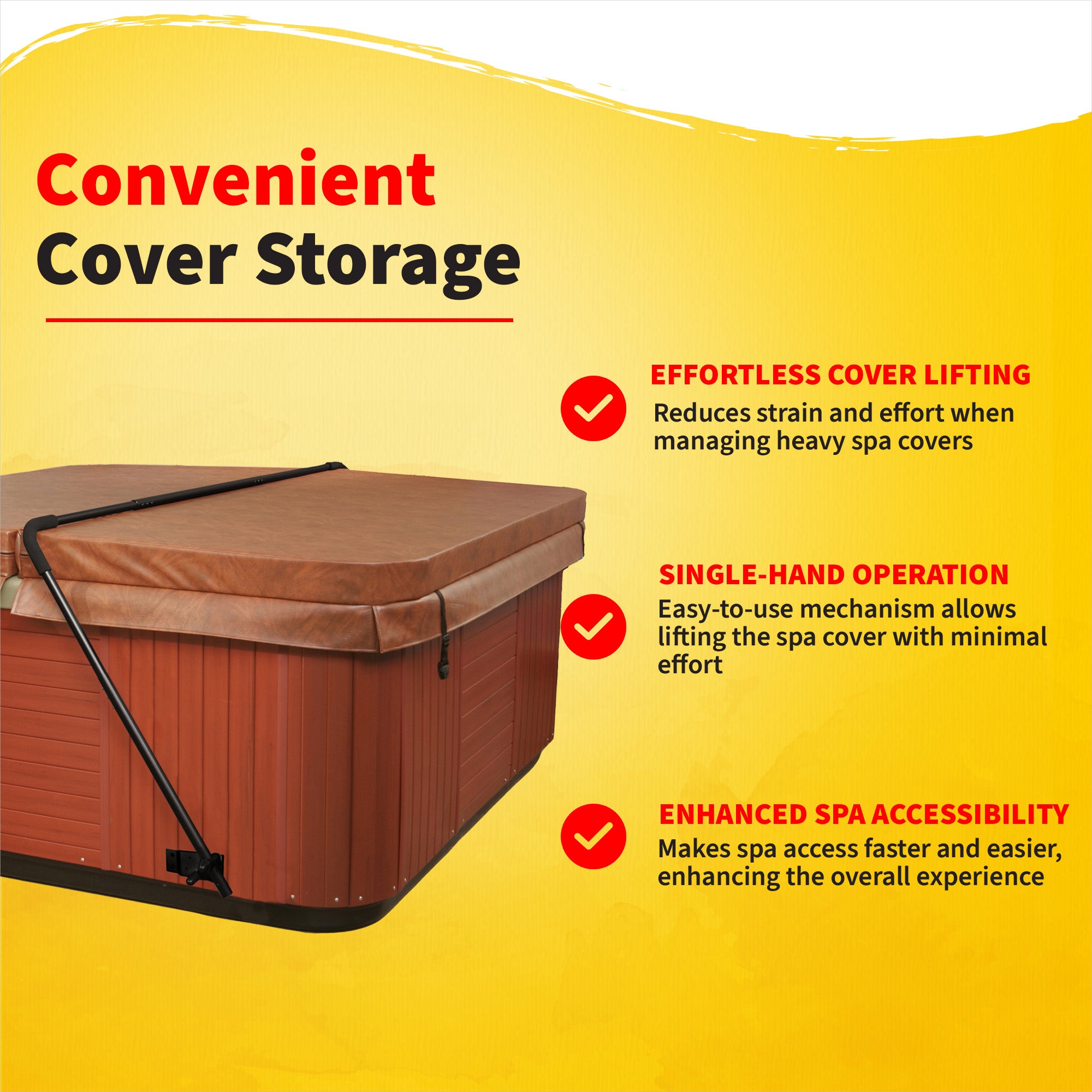 Low Mount Spa Cover Lift Low Mount Spa Cover Lift