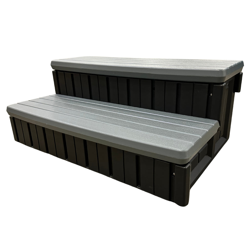 Heatwave Spa Step With Storage Slate Grey