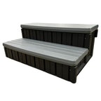 Heatwave Spa Step With Storage Slate Grey