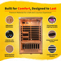 Sonoma 2-Person Hemlock Infrared Sauna with 6 Carbon Heaters