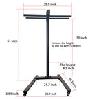 Horizontal  Rolling Stand for EXESAS Red Light Therapy Panels, Compatible only with EXESAS Panels. (Stand Only, Panel Sold Separately)