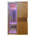 Blisspod | Milano | Full Spectrum Sauna Canadian Hemlock Ultra Low EMF | 6 Far Infrared & Red Glass Heater & Chromotherapy | 2 Person