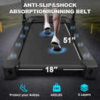 Rovix Compact 3.5HP Foldable Electric Treadmill With Bluetooth, LCD Display & 12 Pre-Set Running Programs (SAK25879)