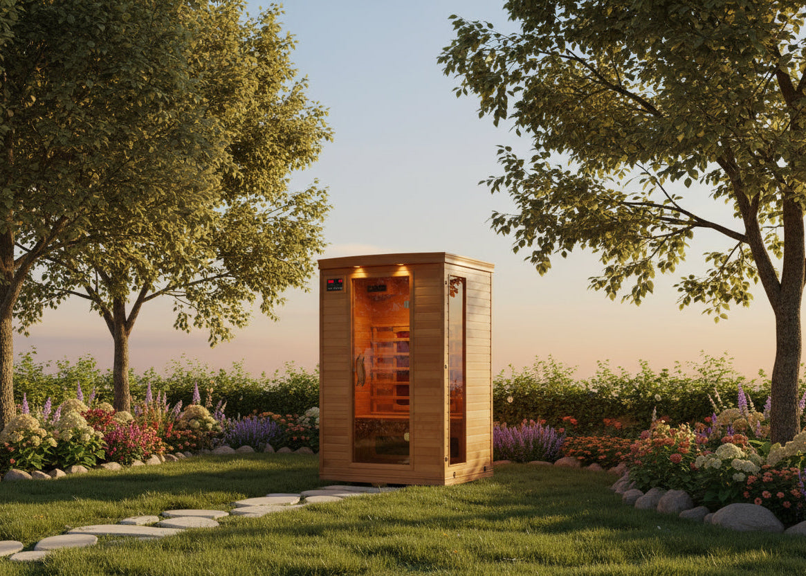 Coronado 2-Person Hemlock Infrared Sauna with 5 Ceramic Heaters