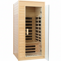 Far Infrared Sauna, 1 Person Infrared Sauna, Canadian Hemlock Wood 1290W Low-Emf Infrared Saunas for Home with Bluetooth Speakers, Reading Lamp