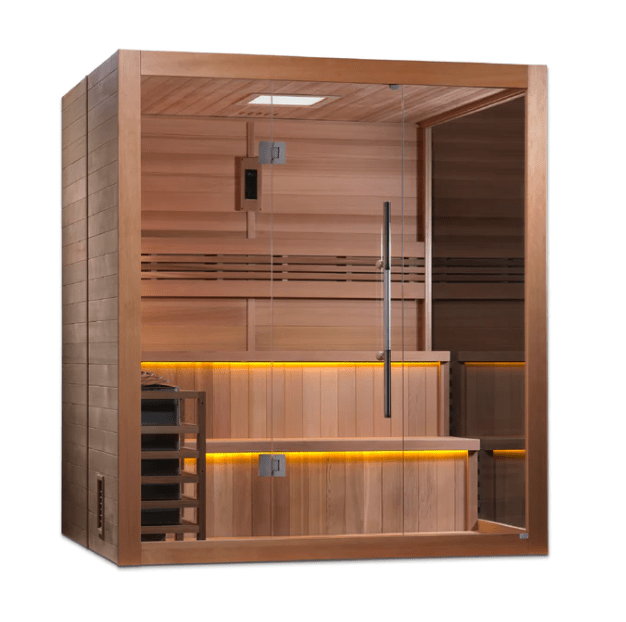 Golden Designs "Kuusamo Edition" 6 Person Indoor Traditional Steam Sauna