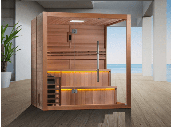 Golden Designs "Kuusamo Edition" 6 Person Indoor Traditional Steam Sauna