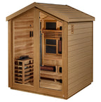 Golden Designs "Loviisa" 3-Person Full Spectrum PureTech™ Hybrid Outdoor Sauna