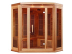 Maxxus 3-Person Corner FAR Infrared Sauna Carbon Low EMF with Canadian Red Cedar