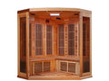 Maxxus 3-Person Corner FAR Infrared Sauna Carbon Low EMF with Canadian Red Cedar