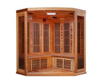 Maxxus 3-Person Corner FAR Infrared Sauna Carbon Low EMF with Canadian Red Cedar