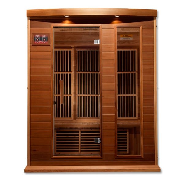 Maxxus "Montilemar Edition" 3-Person Near Zero EMF FAR Infrared Sauna with  Canadian Red Cedar