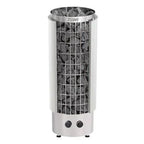 Harvia Cilindro Half Series 6kW Stainless Steel Sauna Heater at 240V 1PH with Built-In Time and Temperature Controls