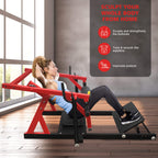 Rovix Heavy-Duty High Strength Steel Hip Thruster With Non-Slip Handles And Comfortable Foam Paddings (SAK92581)