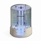 Maya Bath Platinum Comfort Steam Shower With Whirlpool Bathtub [2025 Edition] (SAK93561)