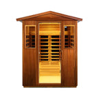Premium 4-Person Luxury Low EMF Outdoor FAR Infrared Home Sauna With Bluetooth Audio, 2050W (SAK15372)