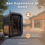 SaunaLife Model CL3G Cube-Series Outdoor 2-Person Home Sauna Kit [SL-MODELCL3G] (SAK23721)