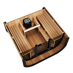 SaunaLife Model CL7G 6-Person Cube-Series Luxury Wooden Outdoor Home Sauna Kit [SL-MODELCL7G] (SAK95274)