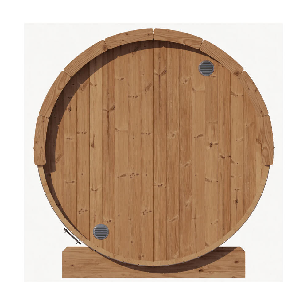 SaunaLife Model E6 Ergo Series 3-Person Thermo-Spruce Backyard Sauna Barrel [SL-MODELE6] (SAK38572)