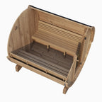SaunaLife Model E8 Ergo Series 6-Person Outdoor Thermo-Spruce Sauna Barrel [SL-MODELE8] (SAK31809)
