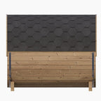SaunaLife Model E8G Ergo Series 6-Person Outdoor Sauna Barrel With Tempered Glass Front [SL-MODELE8G] (SAK92814)