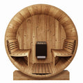 SaunaLife Model E8G Sauna Barrel Glass Front