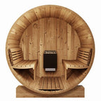 SaunaLife Model E8G Sauna Barrel Glass Front