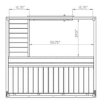 SaunaLife Model G2 Outdoor Home Sauna Kit