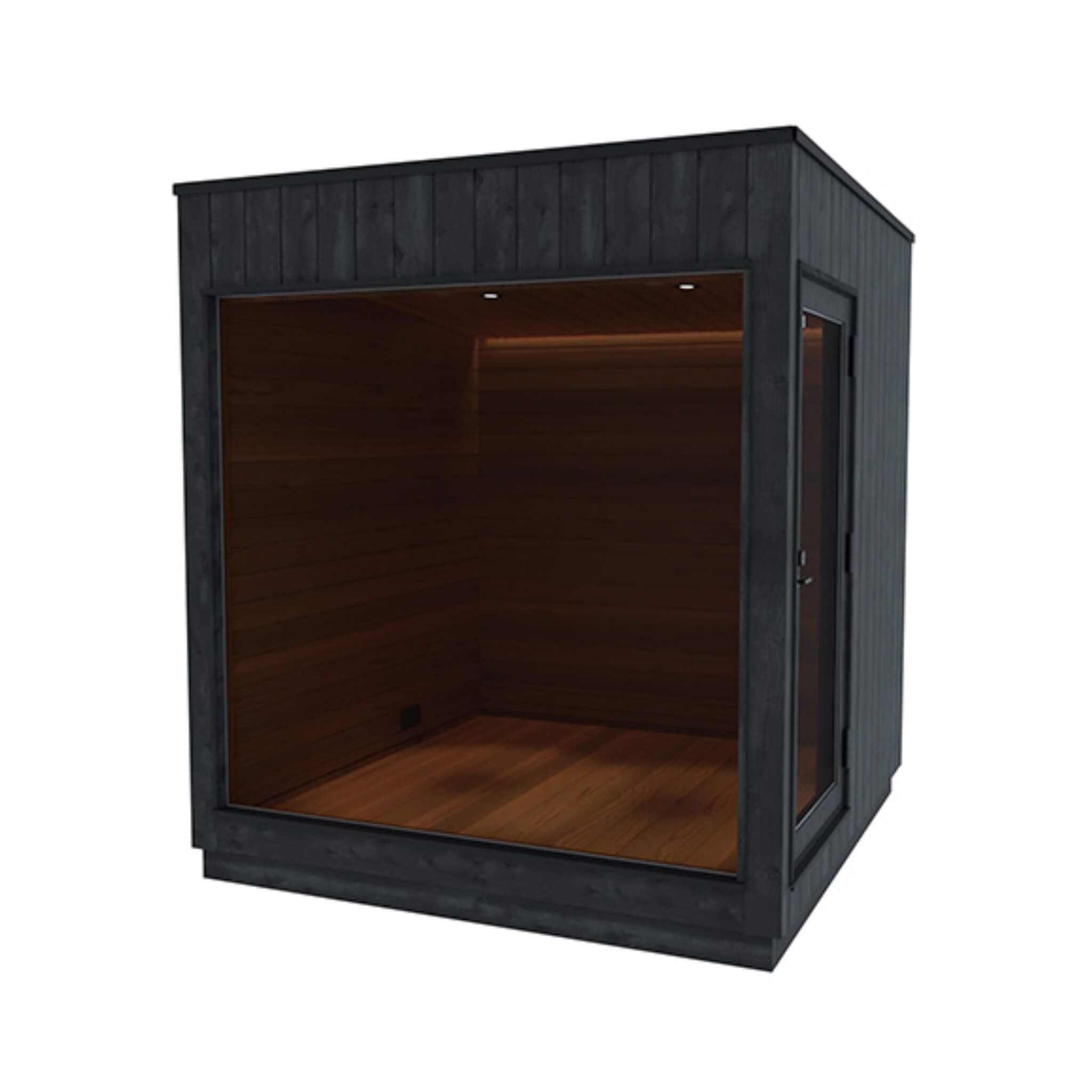 ThermaSol Nordic Misty Outdoor Lounge Medium Sauna Cabin (SAK57649)