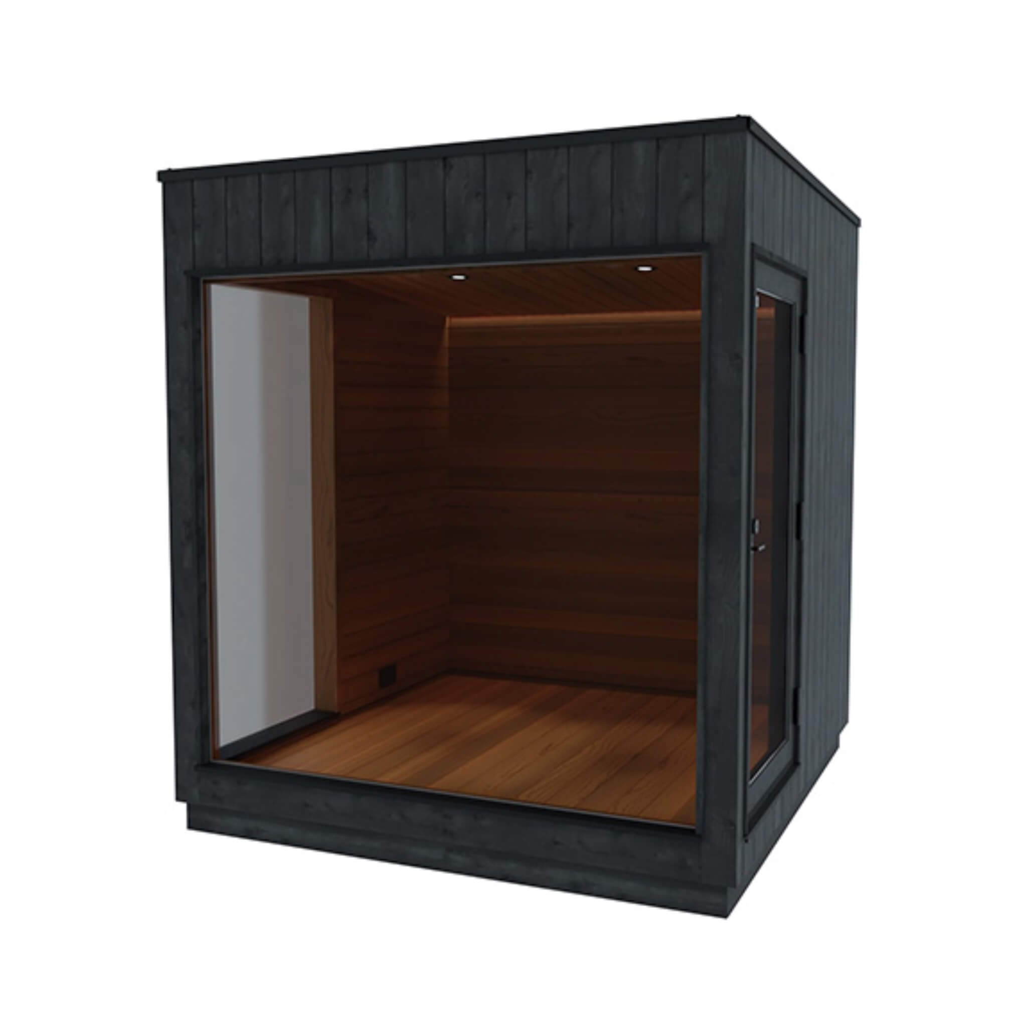 ThermaSol Nordic Misty Outdoor Lounge Medium Sauna Cabin (SAK57649)