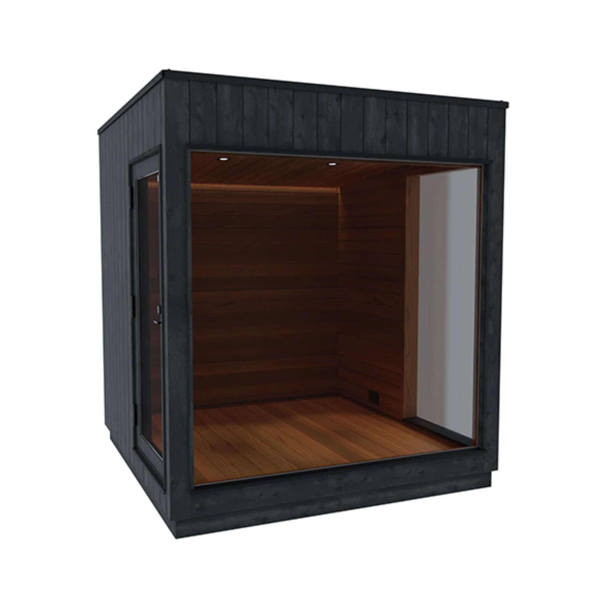 ThermaSol Nordic Misty Outdoor Lounge Medium Sauna Cabin (SAK57649)