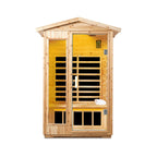 Thermora Vexa 2-Person Outdoor Infrared Sauna with Bluetooth & LED lighting