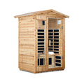 Thermora Vexa 2-Person Outdoor Infrared Sauna with Bluetooth & LED lighting