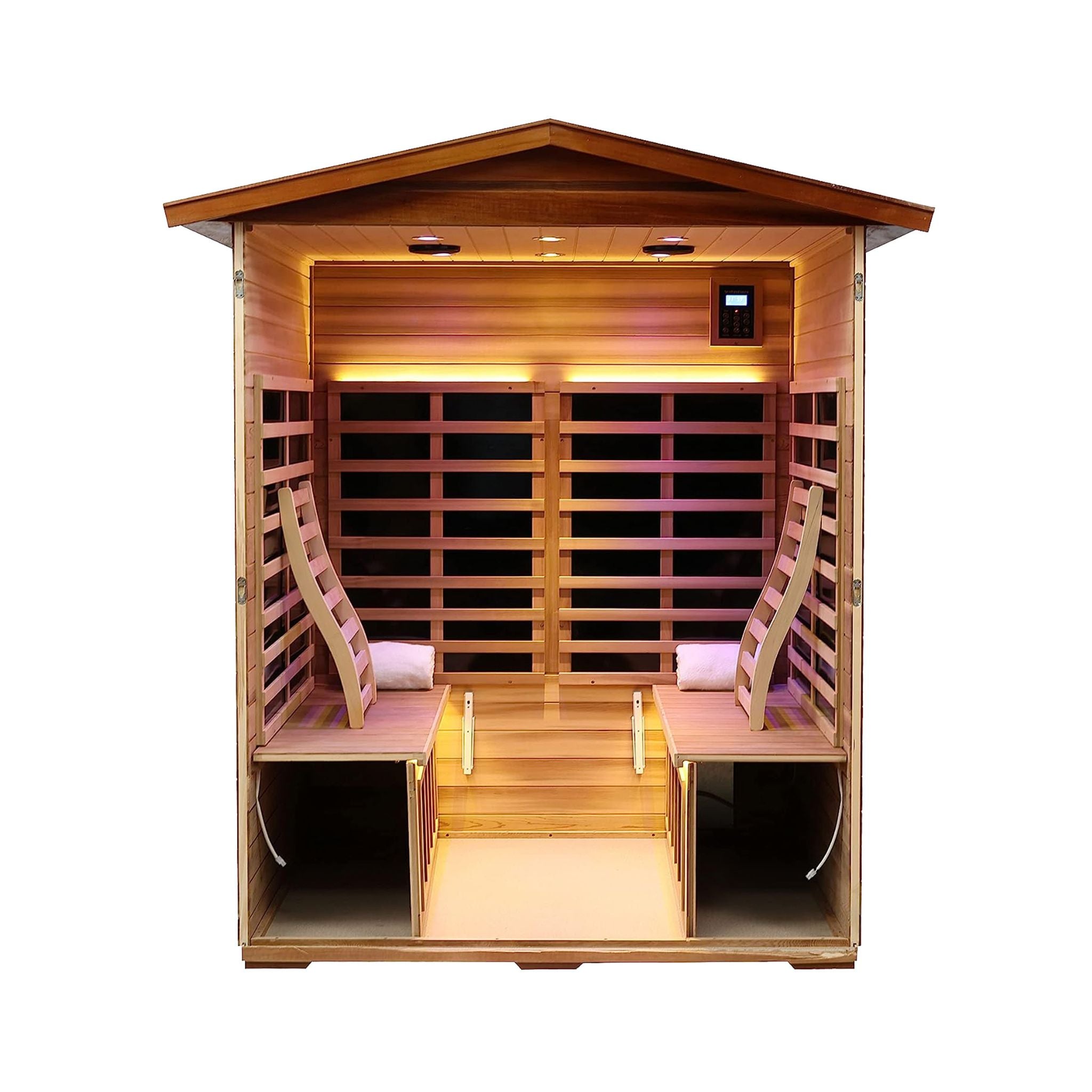 Thermora Kairo 4-Person Outdoor Infrared Hemlock Sauna